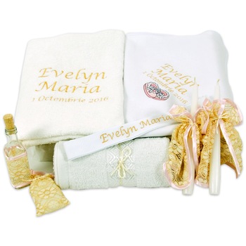 Trusou botez personalizat Evelyn, personalizarea inclusa, Couture Bebe Trusou botez personalizat Evelyn, personalizarea inclusa, Couture Bebe