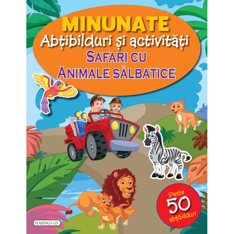 Safari cu Animale Salbatice (cu abtibilduri)