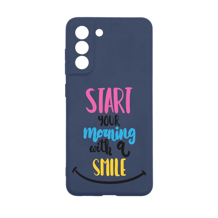 Силиконов калъф Unique за Samsung Galaxy S21 FE, Smile At Morning, Alaskan Blue, AB 47