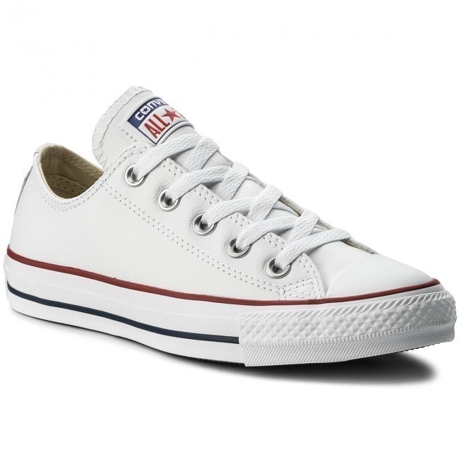 Tenisi unisex Converse Chuck Taylor Ox Leather 132173C, 41.5, Alb - eMAG.ro