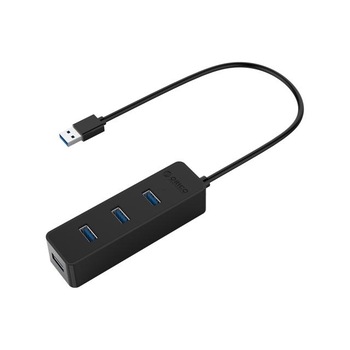Hub Orico W5PH4-U3, 4 port-uri, USB 3.0, Plug & Play, Black Hub Orico W5PH4-U3, 4 port-uri, USB 3.0, Plug & Play, Black