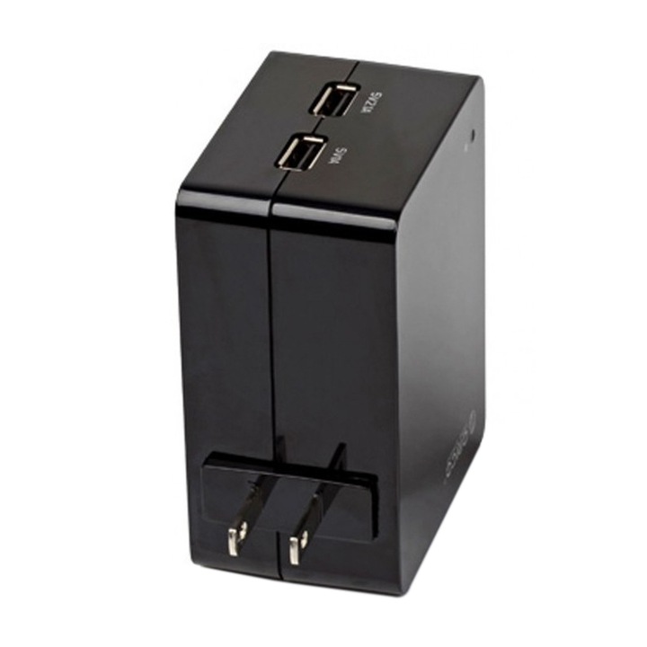 Incarcator priza Orico DCA-2U, 2xUSB, 1A/2.1A, Black