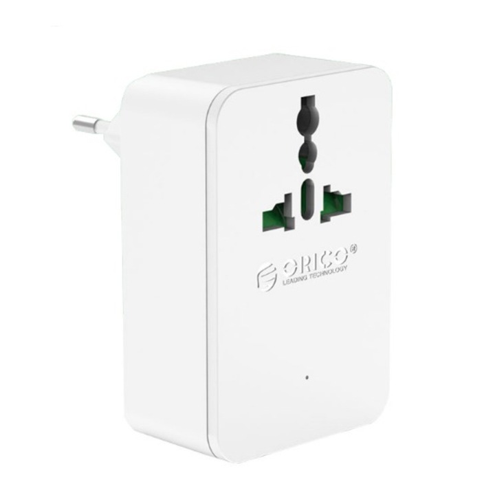 Adaptor/incarcator Orico, 4xUSB, 2.4A/port, White