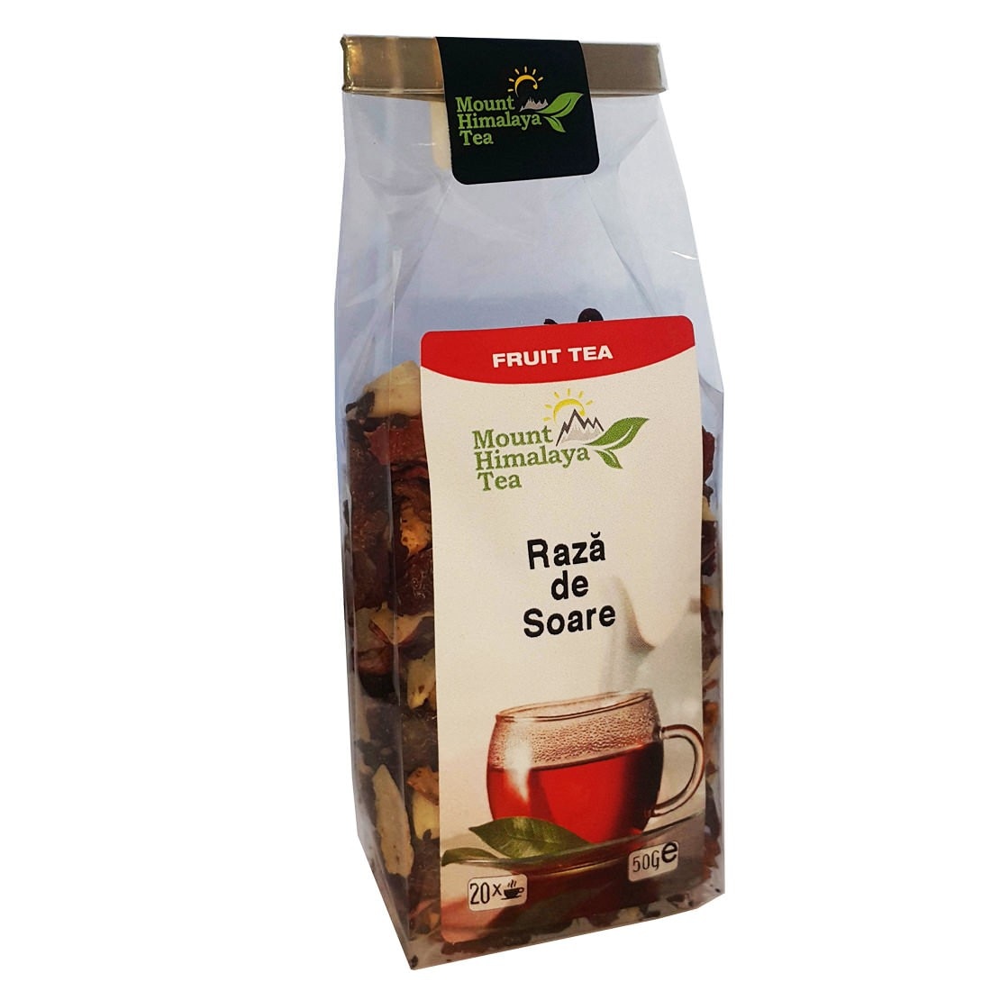 Ceai de fructe pentru copii peste 4 ani, cu ananas si nuca de cocos, Raza de Soare, Mount Himalaya Tea, 50 g