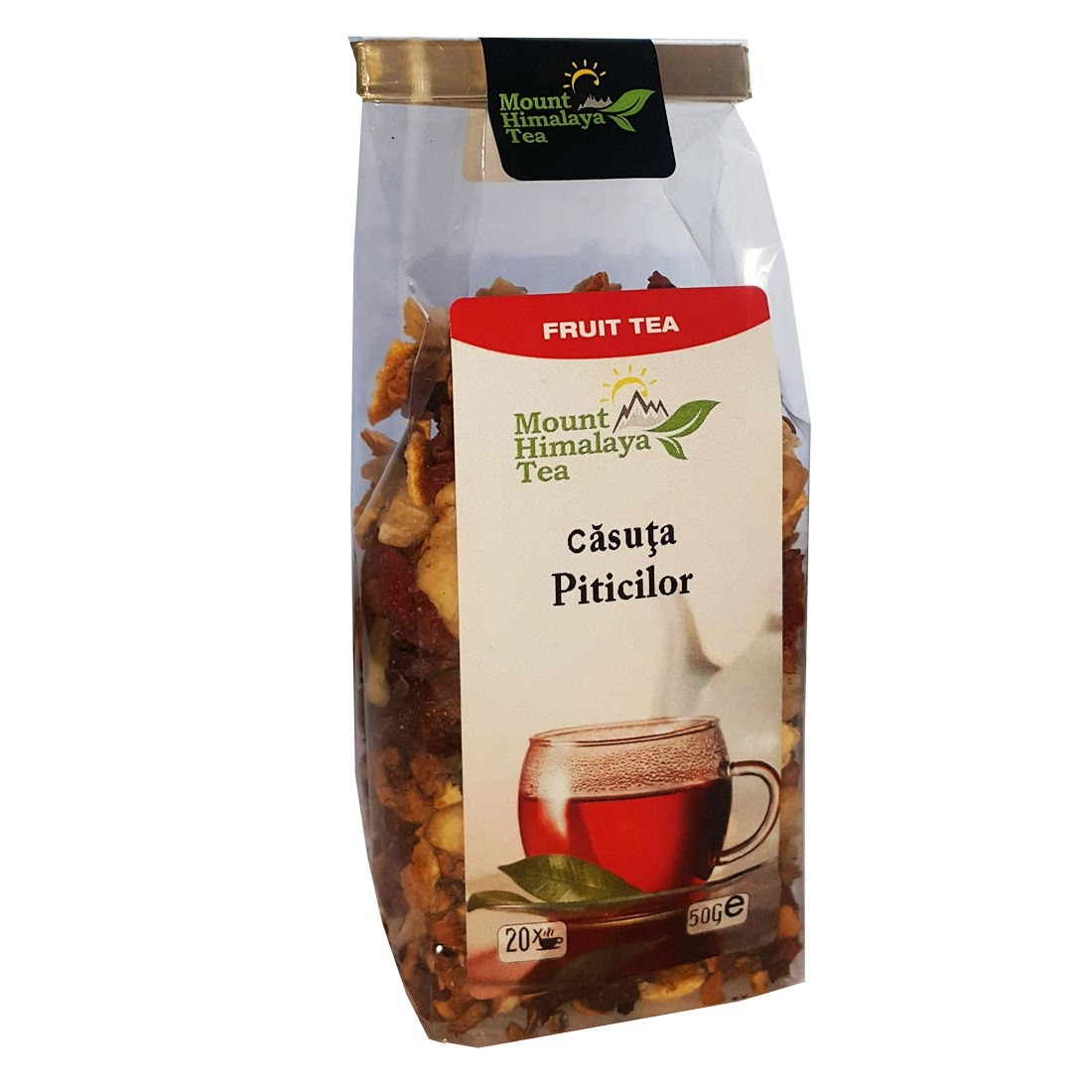 Ceai de fructe pentru copii peste 4 ani, cu zmeura si coacaze, Casuta Piticilor, Mount Himalaya Tea, 50 g