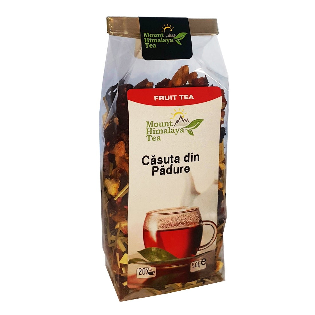 Ceai de fructe pentru copii peste 4 ani, cu merisor si capsuni, Casuta din Padure, Mount Himalaya Tea, 50 g
