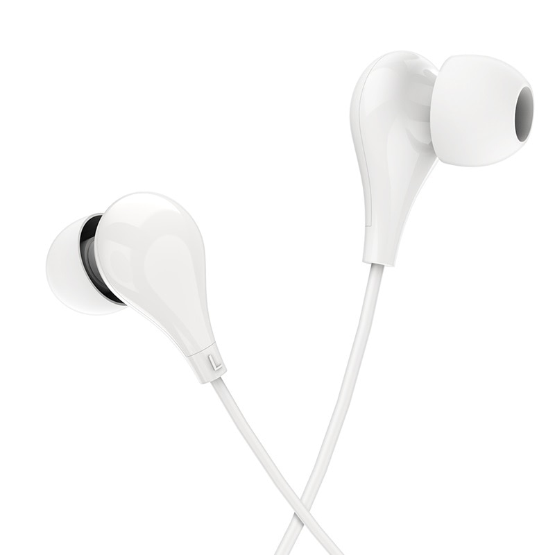 Casti Borofone BM24 Milo cu microfon, White
