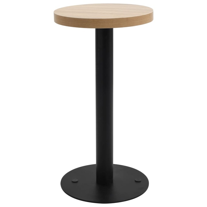 Masa de bistro vidaXL, maro deschis, 40 cm, MDF, 10.3 kg 286415