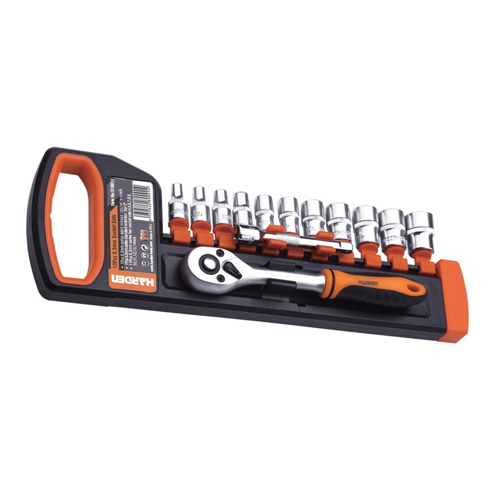 Trusa H01 - 1/4, 13 piese din otel Cr-V - HARDEN