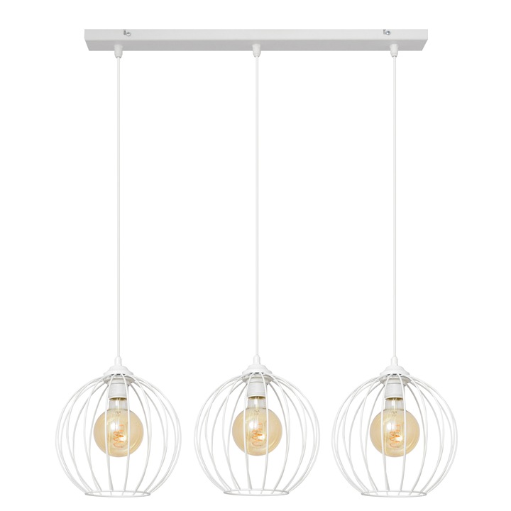 Полилей HELAM, Mercure, бял, E27, 3x60W