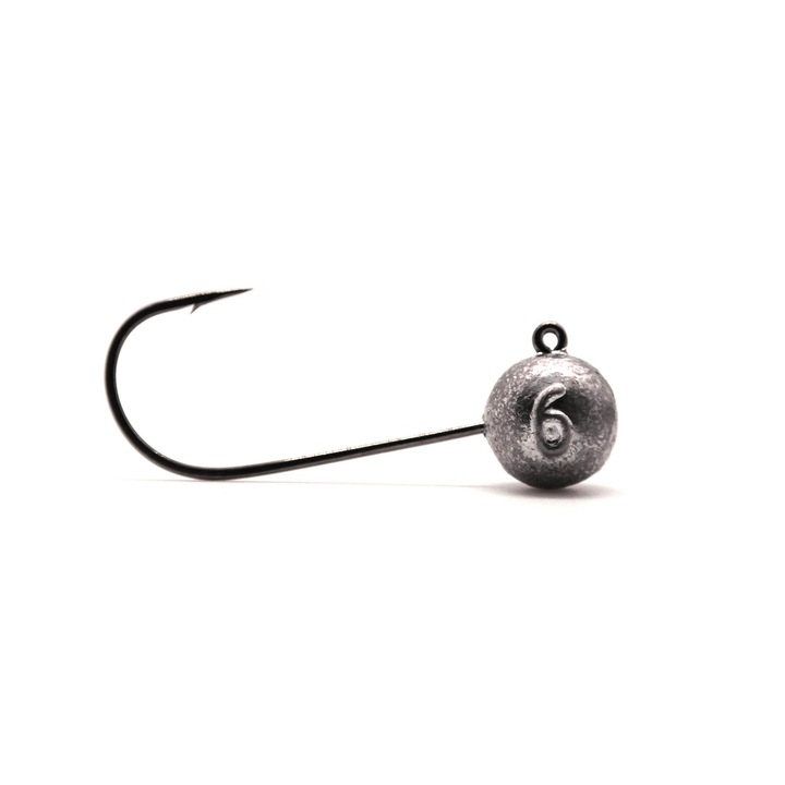 Set 5 buc MicroJig bila Aberdeen Jig, marime carlig 1/0, greutate 6gr, gramaj inscriptionat, Black Nickel