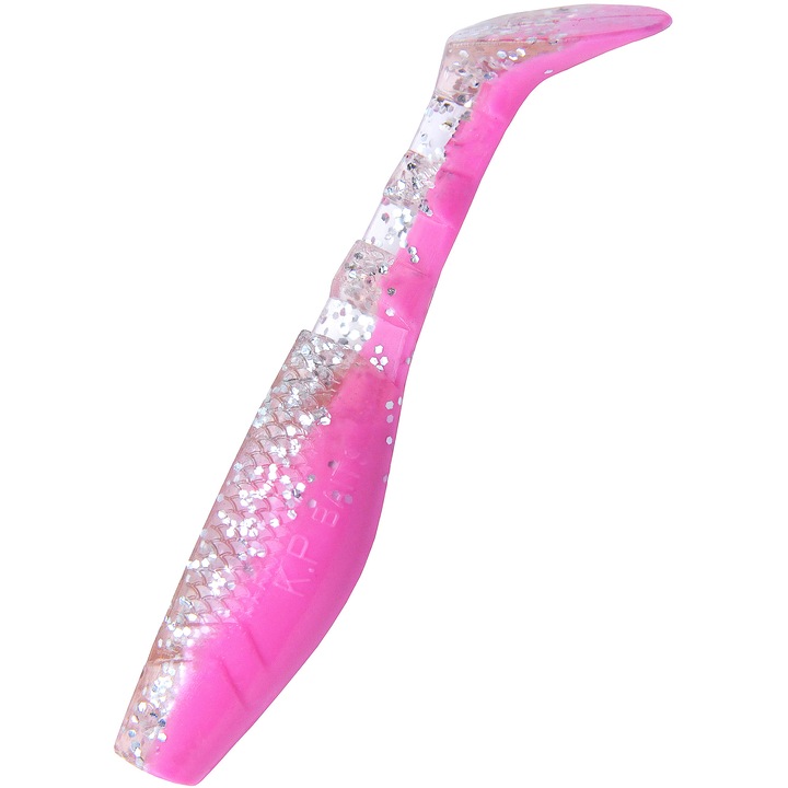 Set 5 buc Shad KP Original Shad 6.25cm, Silver Pink, pentru biban, stiuca sau salau