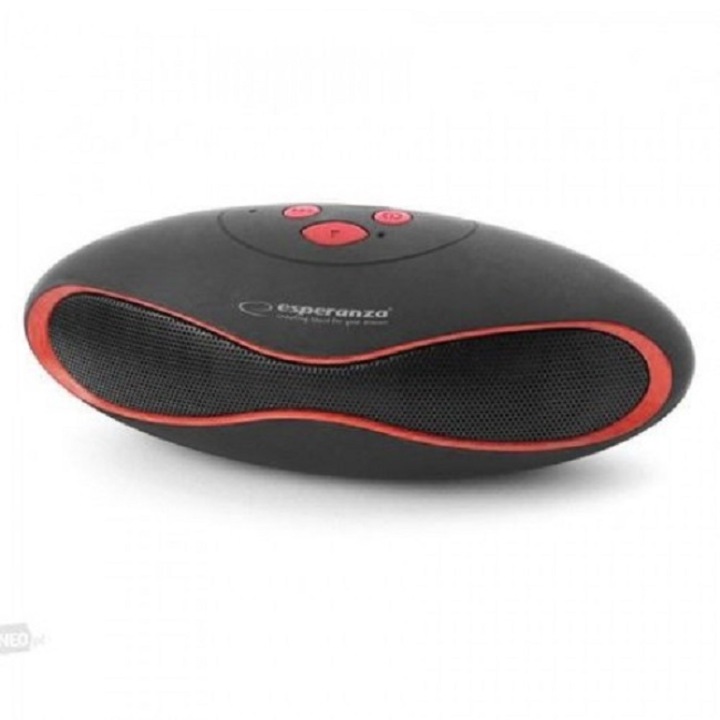 Boxa portabila Esperanza EP117KR Trival cu Radio FM Negru / Rosu Negru