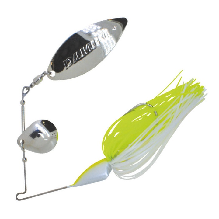 Spinnerbait Damiki M.T.S. 7.1gr, 010 Chartreuse/White