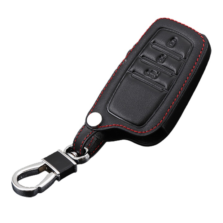 Еко кожен калъф за ключ Toyota Hilux Prado Rav 4 CHR Land Cruiser Camry 2019 2020