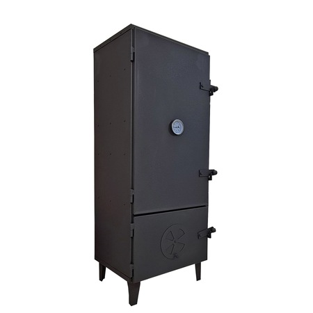 Afumatoare metalica pentru carne, peste si branzeturi, KER, 021, 100x45x35 cm