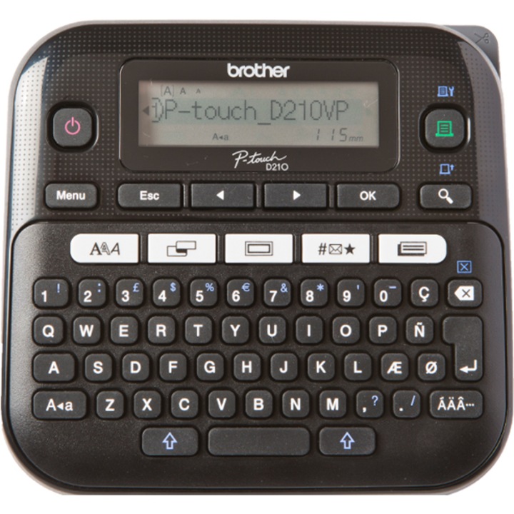 Imprimanta etichete Brother P-Touch PT-D210VP, tastatura QWERTY