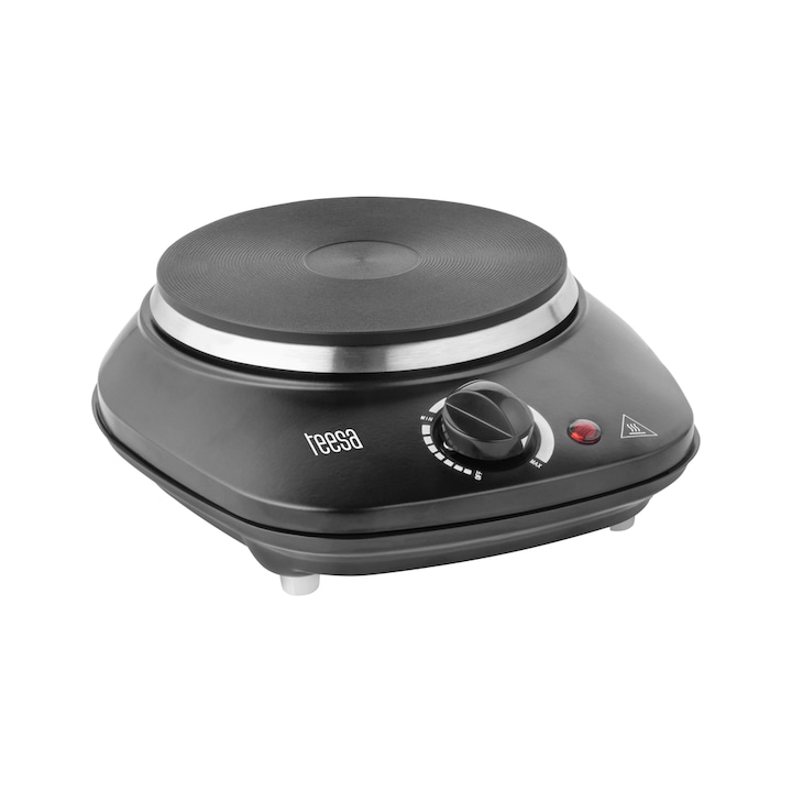 Plita Profesionala Kompatic by Turbionaire KFE35TPBT1, 3500W, Inductie, 10 trepte temperatura, Timer, Control Touch, Sticla ceramica neagra, Finisaj Inox, Display LED
