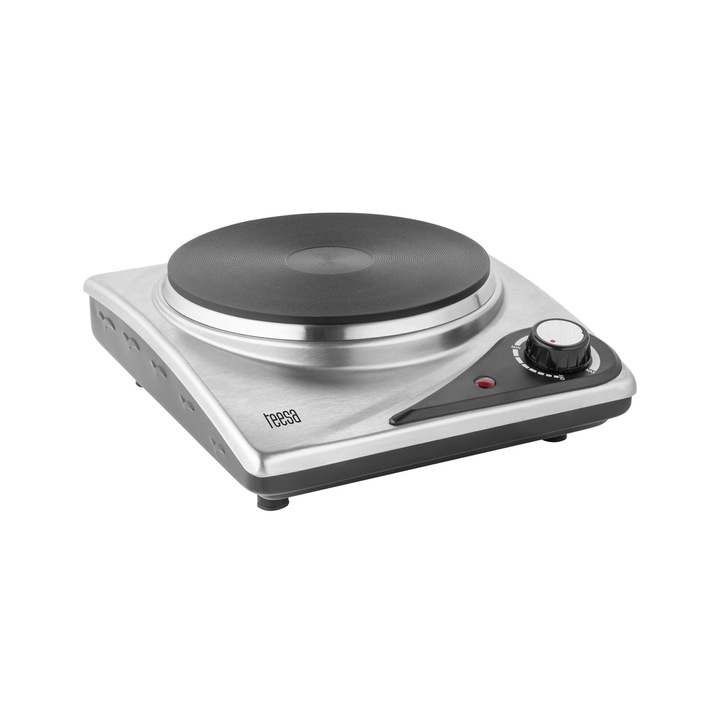 Plita electrica portabila 1500 W, Inox, 1 arzator, diametru 20 cm, 235x90x265 mm