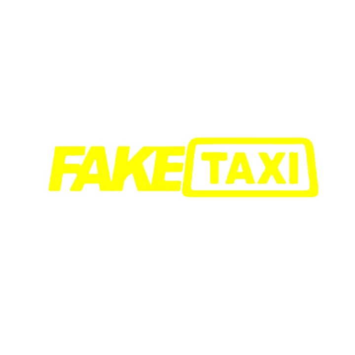 Стикер за кола Fake Taxi 20 x 5 cm