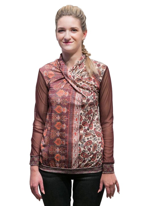 Desigual Katerina, Női mintás blúz, barna S-es
