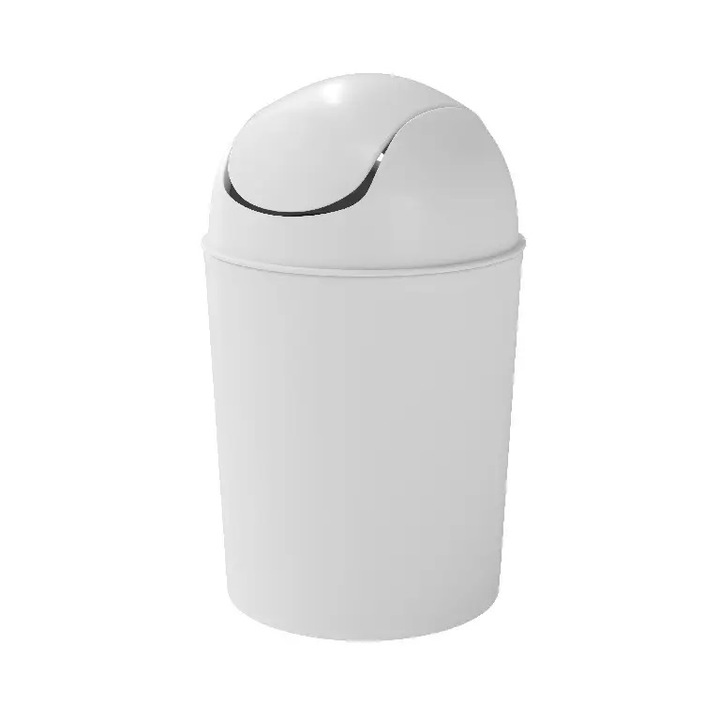 Кошче за боклук, кръгло, вътрешно, бяло, 5 L OPP Glomma