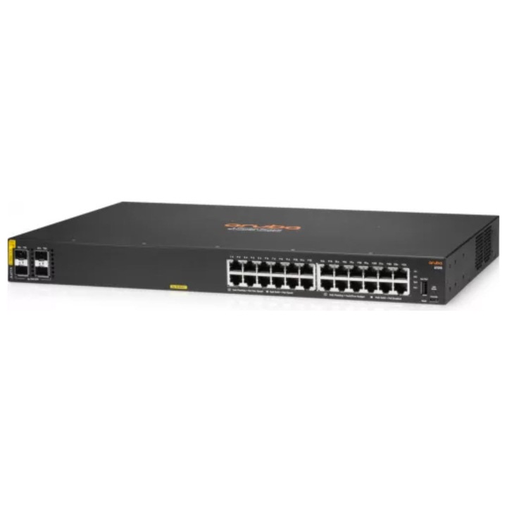 HPE Aruba Networking CX 6100 24G Class4 PoE 4SFP+ 370W