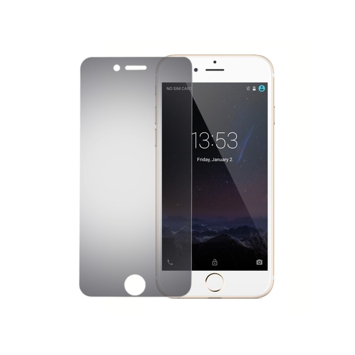 Закалено стъкло - Privacy Ultra Smart Protection Iphone 6 Plus, 0,3 мм защитно фолио от закалено стъкло + включени инструкции и комплект за монтаж, 9H удароустойчива твърдост