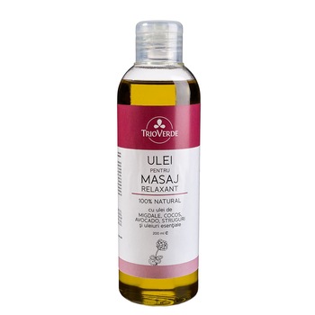 Ulei de masaj corporal Relaxant cu Avocado, Migdale si Cocos Trio Verde, 200ml Ulei de masaj corporal Relaxant cu Avocado, Migdale si Cocos Trio Verde, 200ml