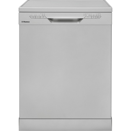Masina de spalat vase Hansa ZWM 615 SB, 12 seturi, 5 programe, Clasa E, HalfLoad, ChildLock, Pornire progamabila, 60 cm, Argintiu