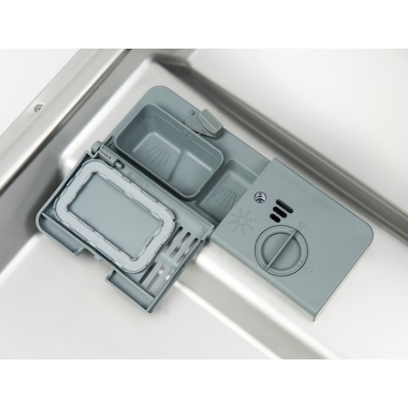 Masina de spalat vase compacta Hansa ZWM536SH, 6 seturi, 6 programe, Clasa F, HotAir, AntiFlood, WashRestart, CleanReminder, 58 cm, Argintiu