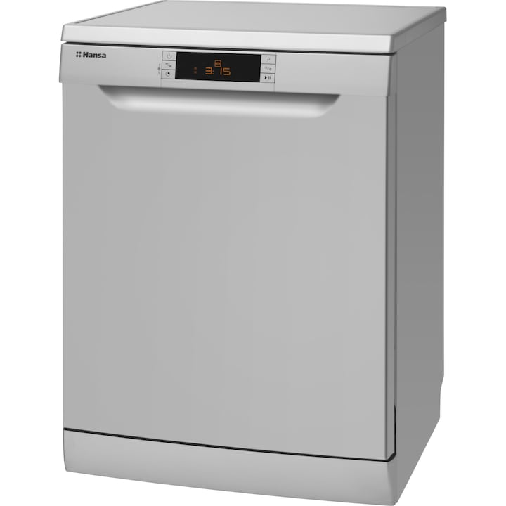 Съдомиялна Hansa ZIM 627 IEB, 14 комплекта, 7 програми, Клас E, Дисплей LED, ZoneWash, 60 см, Инокс