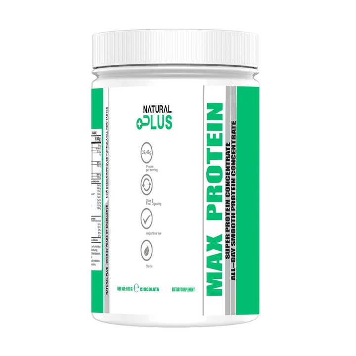 Concentrat proteic - Max Protein 600 g, ciocolata