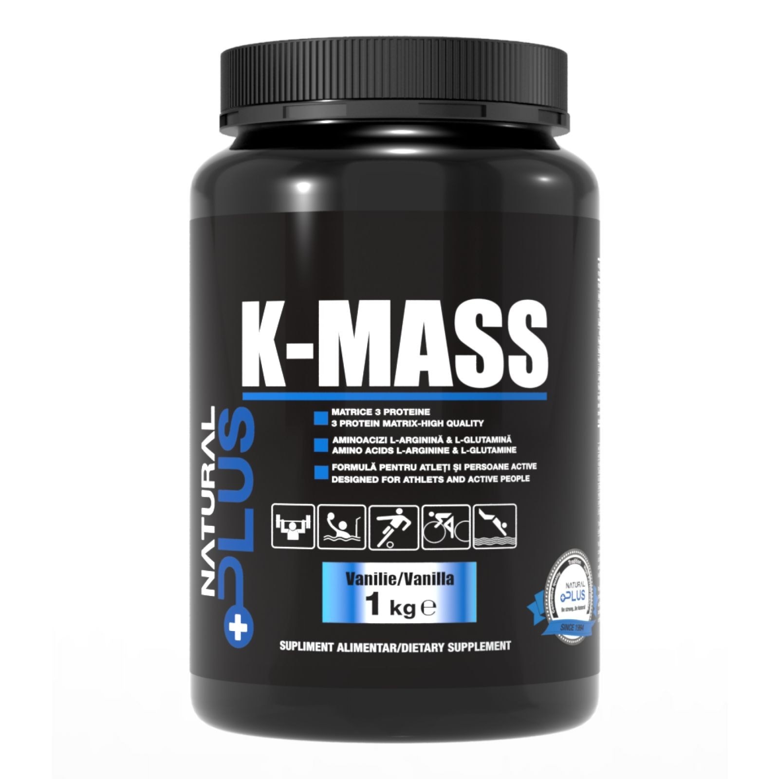 K-Mass Natural Plus, 1000 g, vanilie
