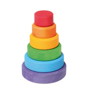 Turnulet multicolor pentru sortat, Grimm's Spiel und Holz Design Turnulet multicolor pentru sortat, Grimm's Spiel und Holz Design