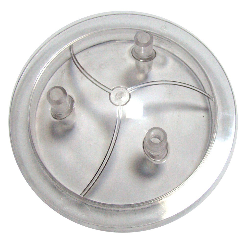 Capac bidon mixt diametru 180 mm cu 3 orificii pentru mulgatori (ideal pentru bidoanele de 40 L din gama EMT)