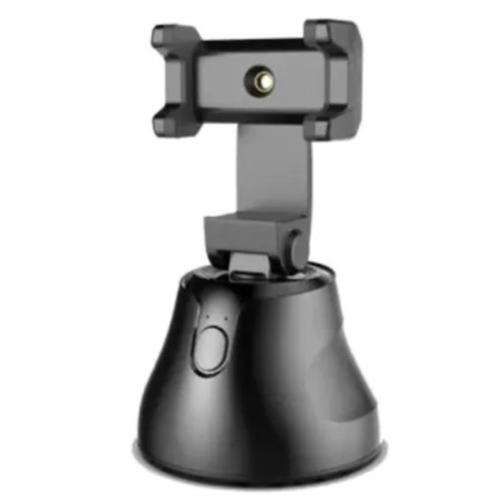 Suport telefon FOXMAG24 pentru fotografiere inteligenta, automata, rotire 360 de grade, negru