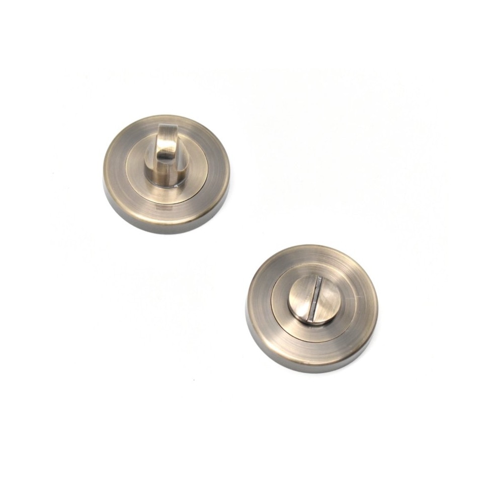 Set rozete din aluminiu Yale, pentru baie, diametru 54 mm, finisaj