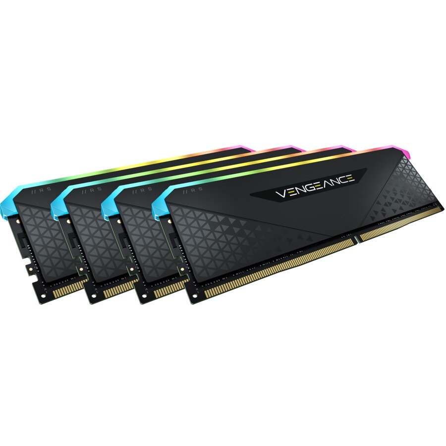 Memorie Corsair VENGEANCE® RGB RS, 32GB DDR4, 3200MHz CL16, Quad