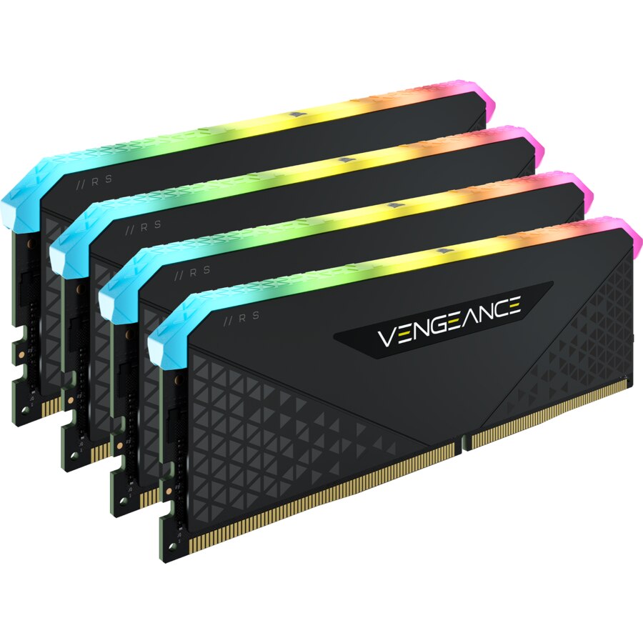 Memorie Corsair VENGEANCE® RGB RS, 128GB DDR4, 3200MHz CL16, Quad