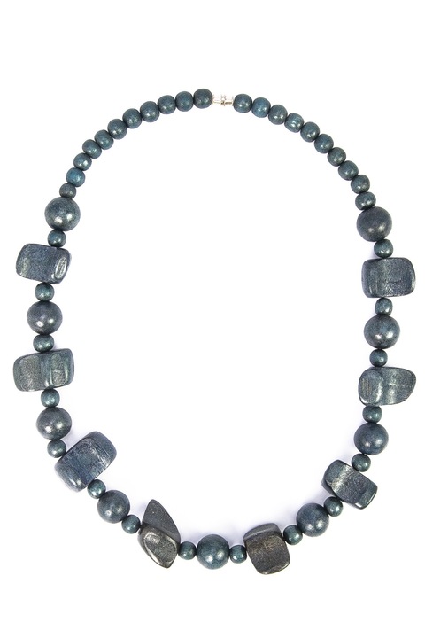 Дървено колие, Gloria Maris, 06145 Blue, 57 см