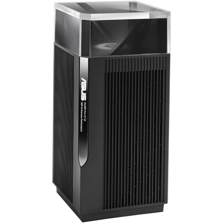 Рутер Mesh Wireless ASUS ZenWiFi Pro XT12 (1-PK), AX11000, Tri-Band, Покритие 280m², Quad-Core 2.0GHz CPU, 256MB/1GB Flash/RAM, 2.5G dual-port, AiProtection Pro, Adaptive QoS, VPN server/client, IPTV, OFDMA, Beamforming, Link Aggregation, AiMesh