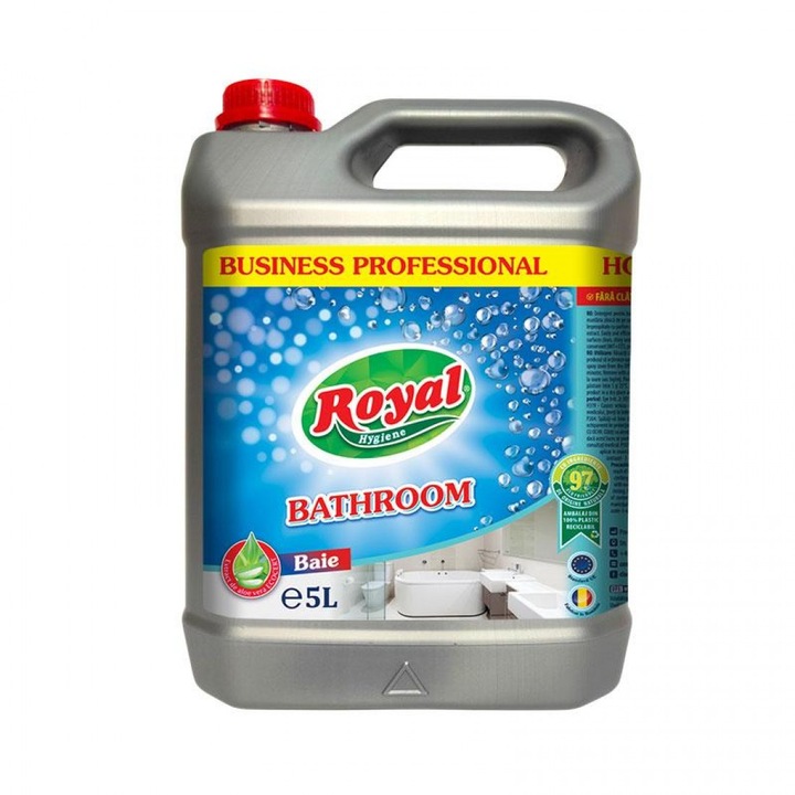 Solutie curatat pentru baie, Royal Hygiene, 5 L, cu extract de aloe vera