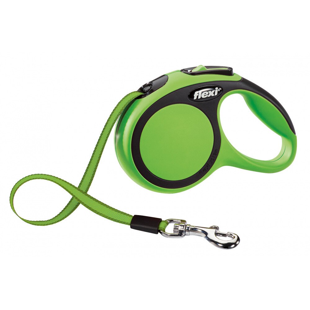 Lesa Flexi New Comfort Retractabila Banda XS 3 m/ 12 kg Verde 21334