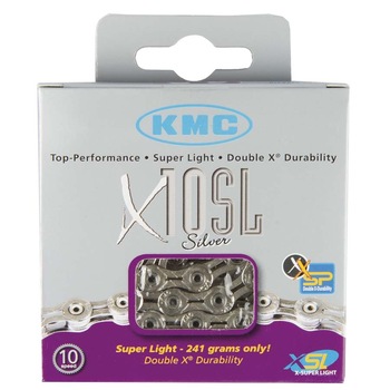 Lant KMC , X 10 SL , Silver ,( 244 grame-110 z) ,114 zale Lant KMC , X 10 SL , Silver ,( 244 grame-110 z) ,114 zale