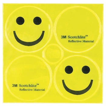 Set Stikere reflectorizante M-Wave,Smiley, 3M Scotchlite Set Stikere reflectorizante M-Wave,Smiley, 3M Scotchlite