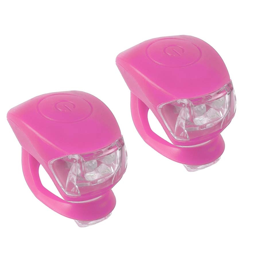 Set flash alb/rosu M-Wave ,COBRA IV,Cu baterii, Roz