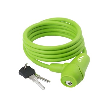 Antifurt cu cheie M-Wave , 8 x 1500 , Silicon , Verde Antifurt cu cheie M-Wave , 8 x 1500 , Silicon , Verde