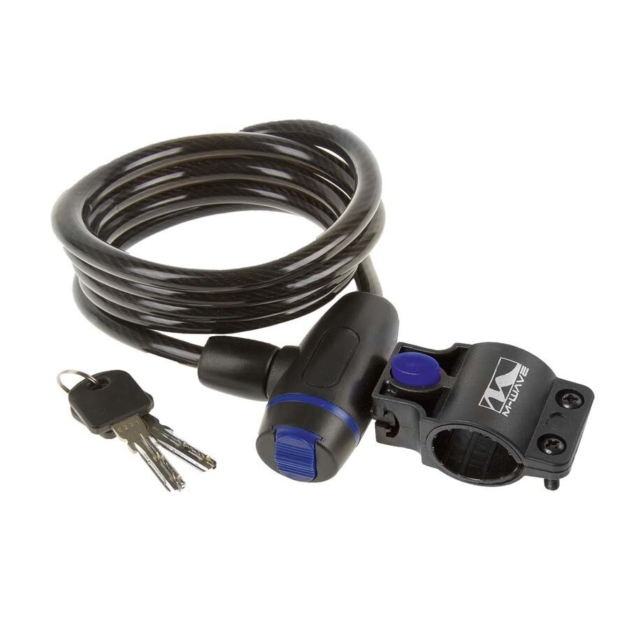 Antifurt cu cheie M-Wave , 8 x 1500 mm , Transparent , 2 chei