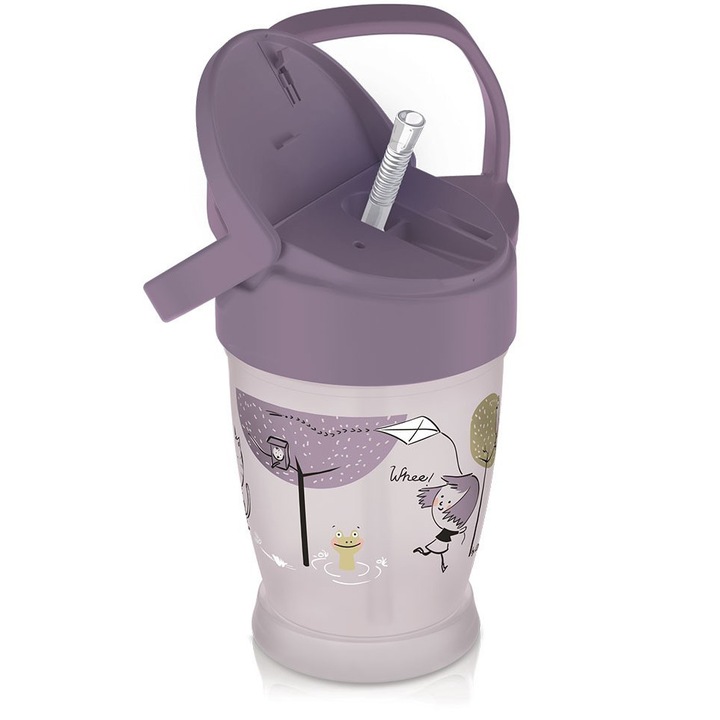 Lovi Szívószálas itatópohár JUNIOR 250 ml 12hó+ Lovely Girl
